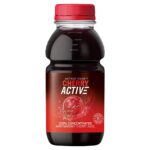Bottle of Active Edge CherryActive Concentrated Montmorency Cherry Juice – 237ml, 100% natural with no added sugar, ideal for recovery, smoothies, and health-conscious lifestyles.