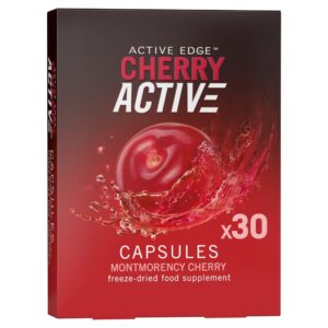 CherryActive Capsules – 100% freeze-dried Montmorency cherry powder in vegan vegetable capsules