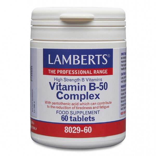 Lamberts Vitamin B-50 Complex - Fill Size 60 Tablets