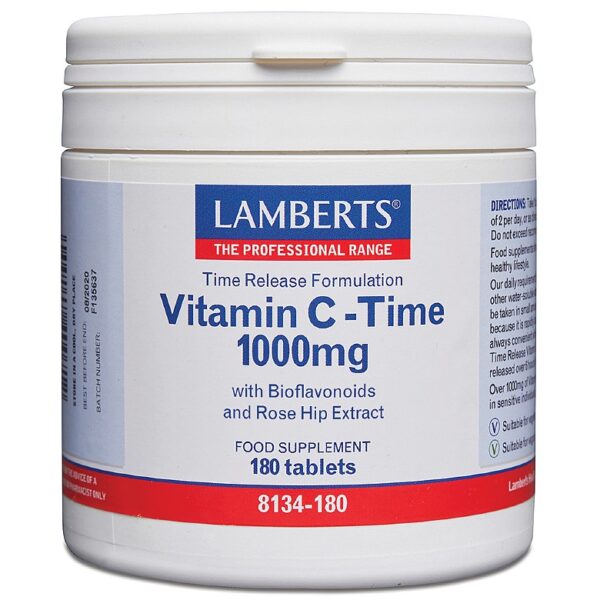 Lamberts Vitamin C - Time 1000mg - Fill Size 180 Tablets