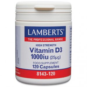 Lamberts Vitamin D3 1000iu - Fill Size 120 Capsules