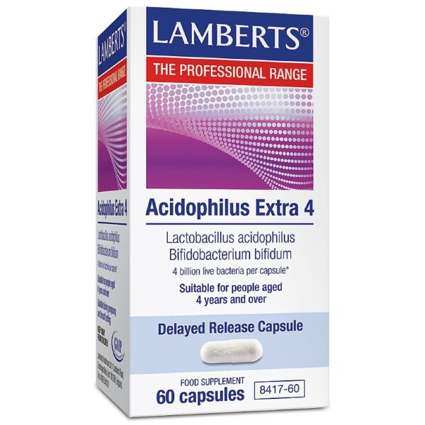 Lamberts Acidophilus Extra 4 - Fill Size 60 Capsules