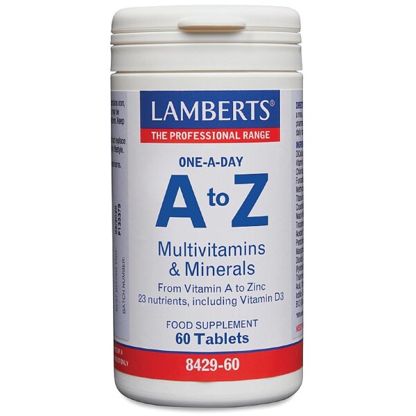 Lamberts A-Z Multivitamins and Minerals - Fill Size 60 Tablets