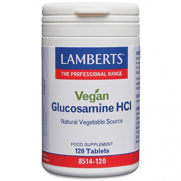 Lamberts Vegan Glucosamine HCL - Fill Size 120 Tablets