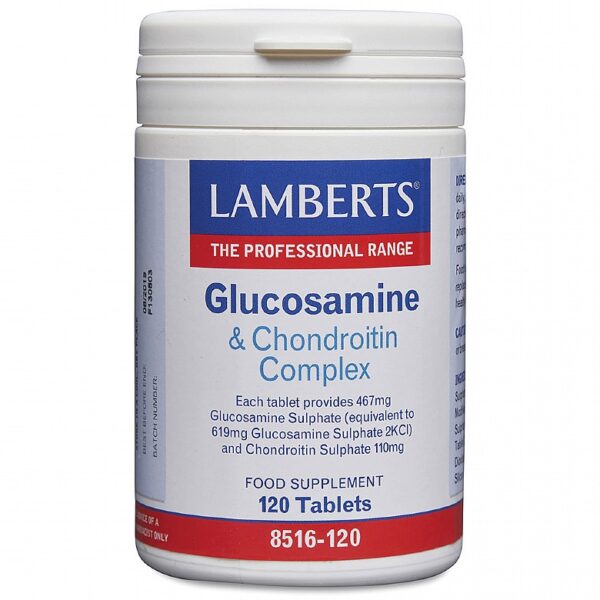 Lamberts Glucosamine & Chondroitin Complex - Fill Size 120 Tablets