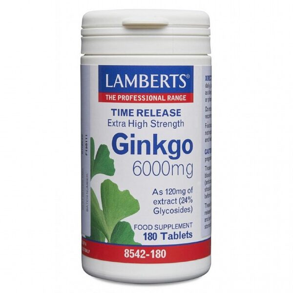 Lamberts Ginkgo 6000mg - Fill Size 180 Tablets