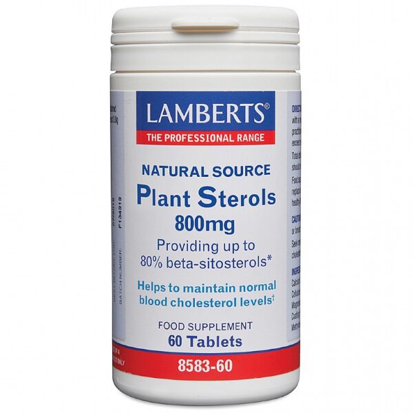 Lamberts Plant Sterols 800mg - Fill Size 60 Tablets