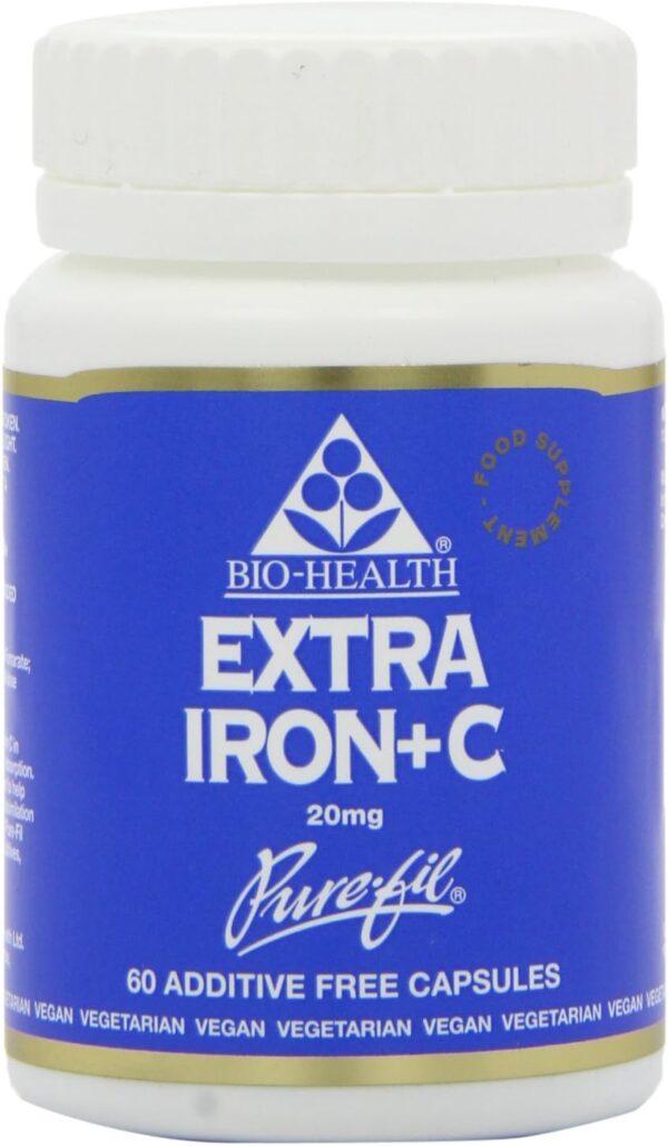 Bio Health Extra Iron+ C 60 Capsule