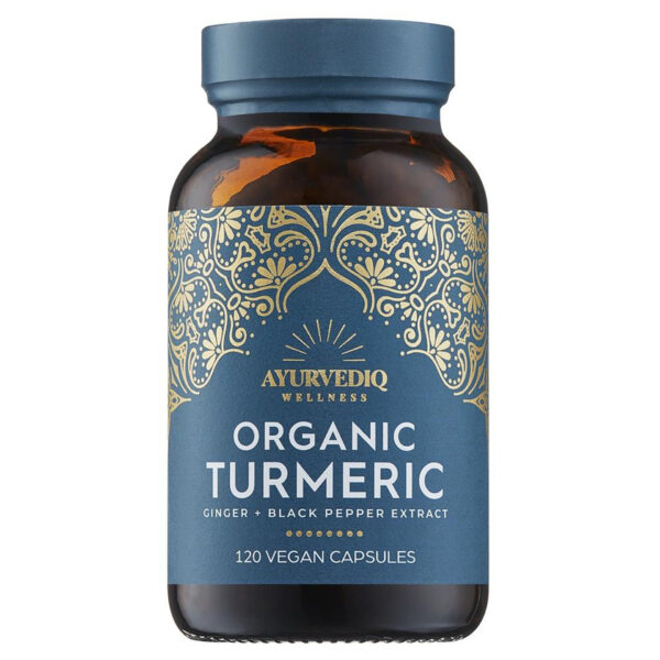 Ayurvediq Wellness Organic Turmeric  120 Capsules