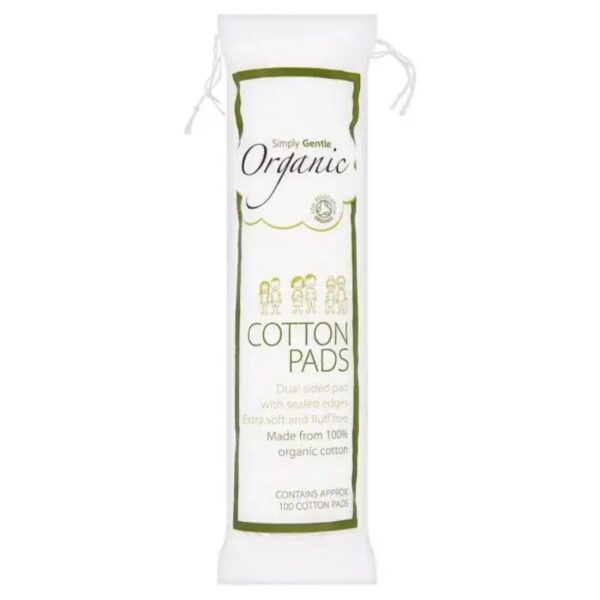Simply Gentle Organic Cosmetic Cotton Pads 100 Pads