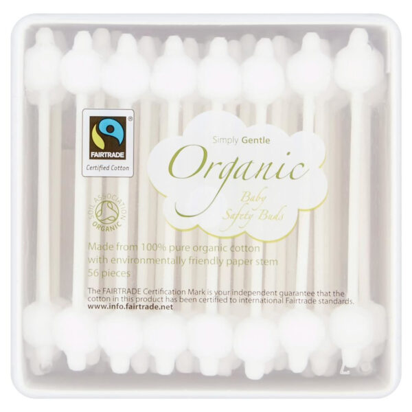 Simply Gentle Organic Baby Safety Buds 56 Sticks