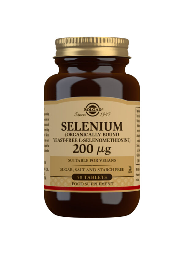 Solgar Selenium (Yeast-Free) 200 mg Tablets - Pack of 50