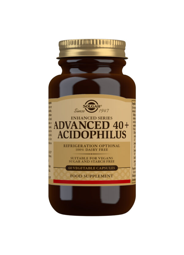 Solgar Advanced 40+ Acidophilus Vegetable Capsules - Pack of 60