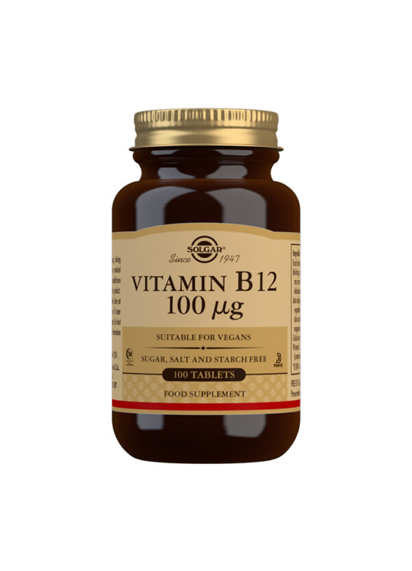 Solgar Vitamin B12 100 mg Tablets - Pack of 100