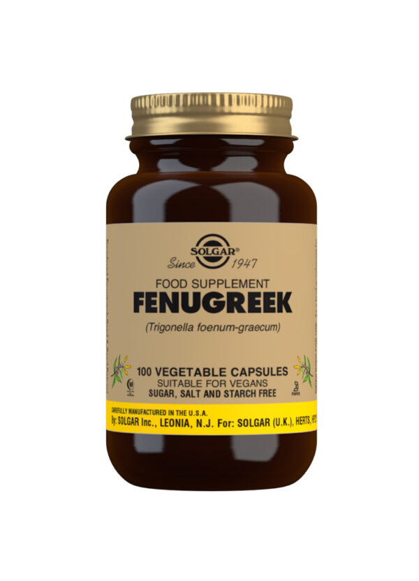 Solgar Fenugreek Vegetable Capsules - Pack of 100
