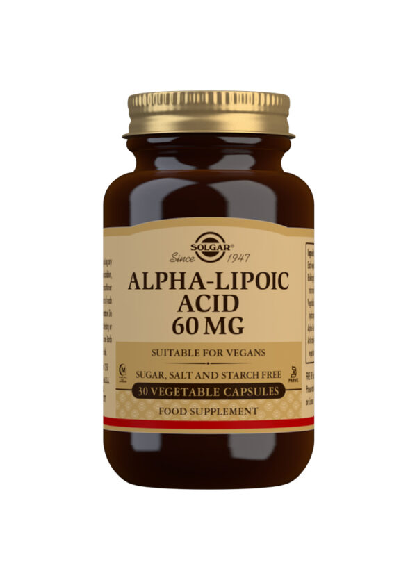 Solgar Alpha-Lipoic Acid 60 mg Vegetable Capsules - Pack of 30