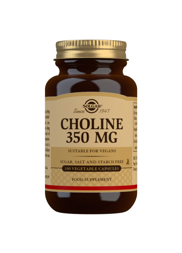 Solgar Choline 350 mg Vegetable Capsules - Pack of 100