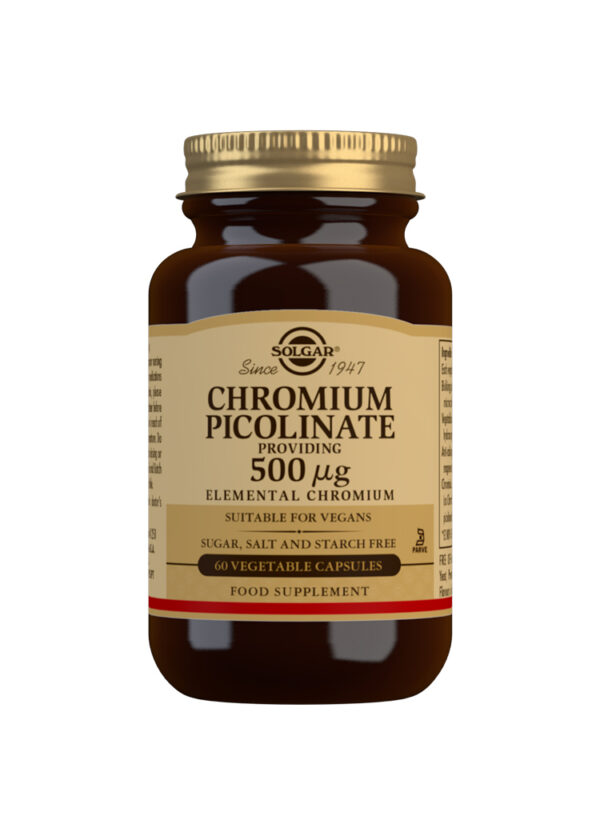 Solgar Chromium Picolinate 500 mg Vegetable Capsules - Pack of 60