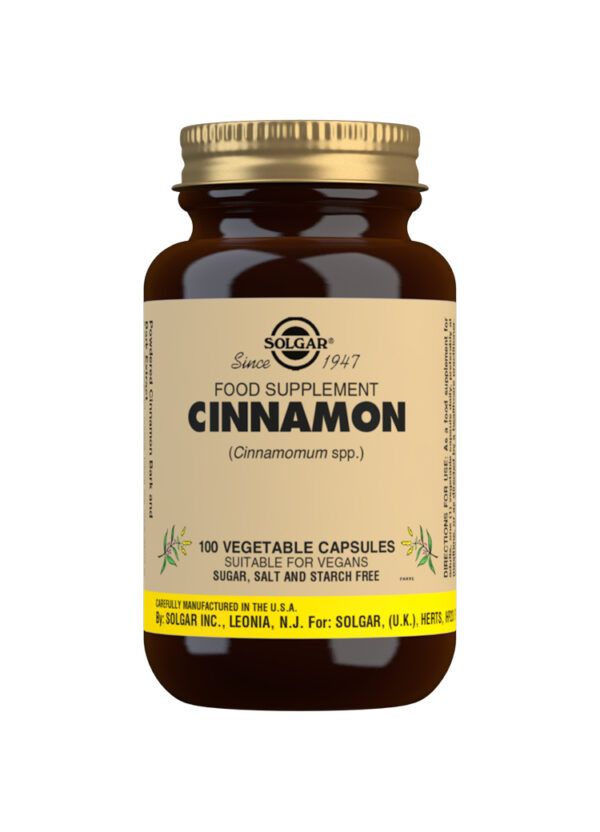 Solgar Cinnamon Vegetable Capsules - Pack of 100