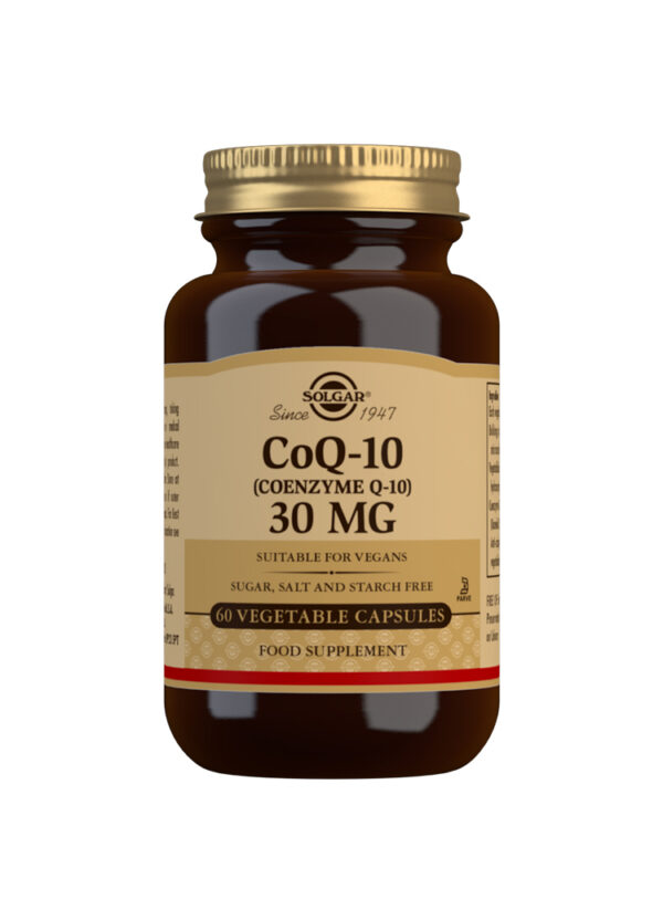 Solgar CoQ-10 (Coenzyme Q-10) 30 mg Vegetable Capsules - Pack of 60