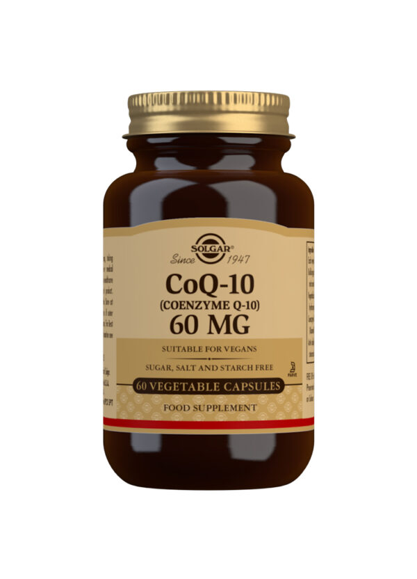 Solgar CoQ-10 (Coenzyme Q-10) 60 mg Vegetable Capsules - Pack of 60