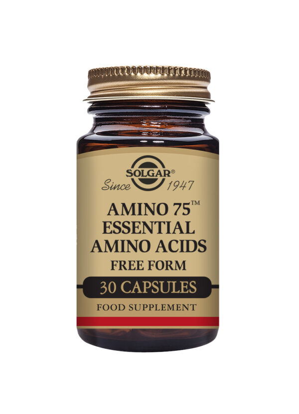 Solgar Amino 75 Essential Amino Acids Vegetable Capsules - Pack of 30