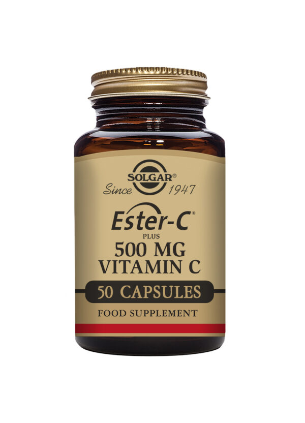 Solgar Ester-C Plus 500 mg Vitamin C Vegetable Capsules - Pack of 50