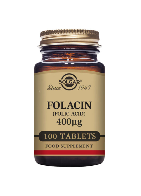 Solgar Folacin (Folic Acid) 400 mg Tablets - Pack of 100