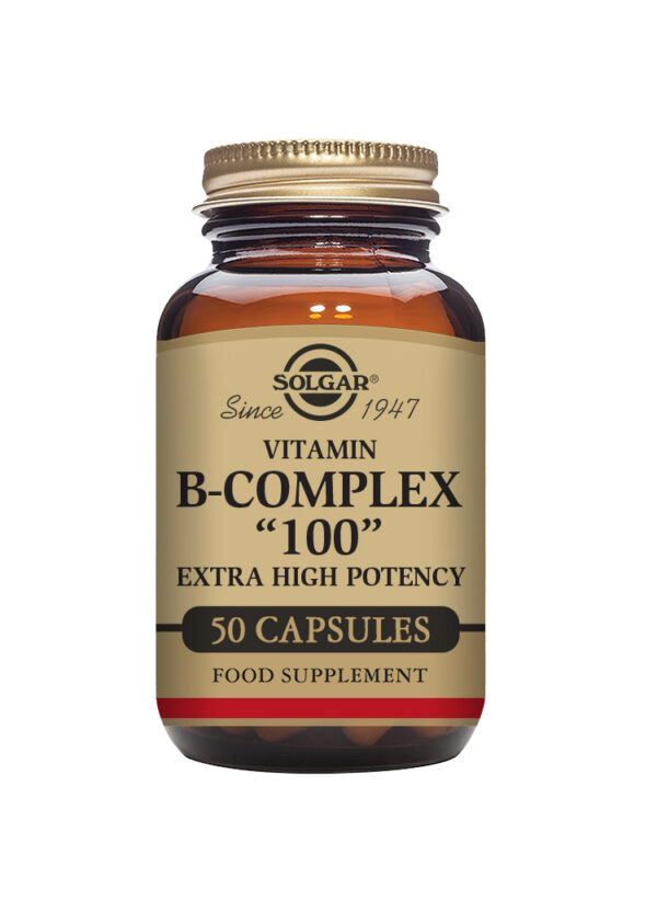 Solgar Vitamin B-Complex "100" Extra High Potency Vegetable Capsules - Pack of 50