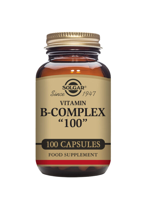Solgar Vitamin B-Complex "100" Extra High Potency Vegetable Capsules - Pack of 100