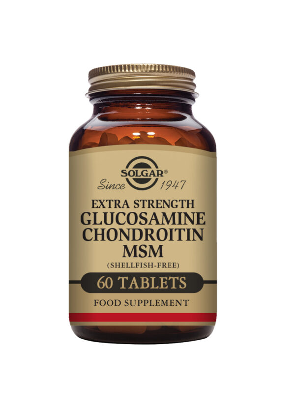 Solgar Extra Strength Glucosamine Chondroitin MSM Tablets - Pack of 60