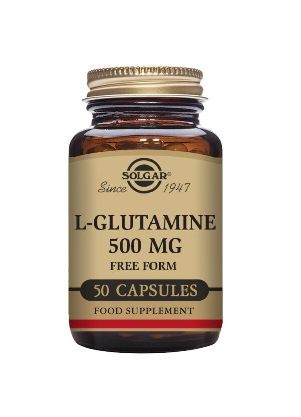 Solgar L-Glutamine 500 mg Vegetable Capsules - Pack of 50