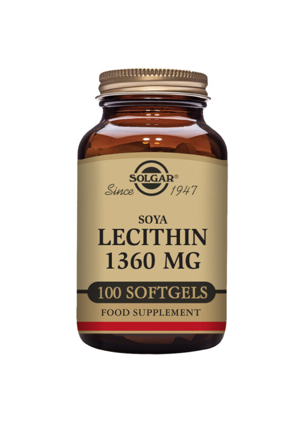 Solgar Soya Lecithin 1360 mg Softgels - Pack of 100