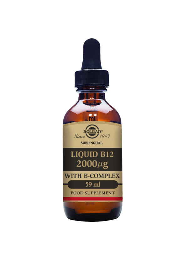 Solgar Liquid B12 2000 mg with B-Complex - 59 ml