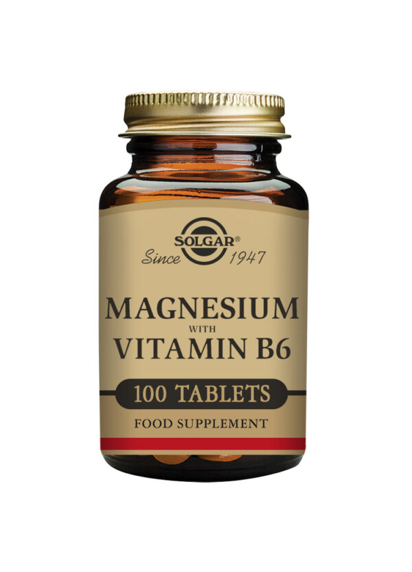 Solgar Magnesium with Vitamin B6 Tablets - Pack of 100