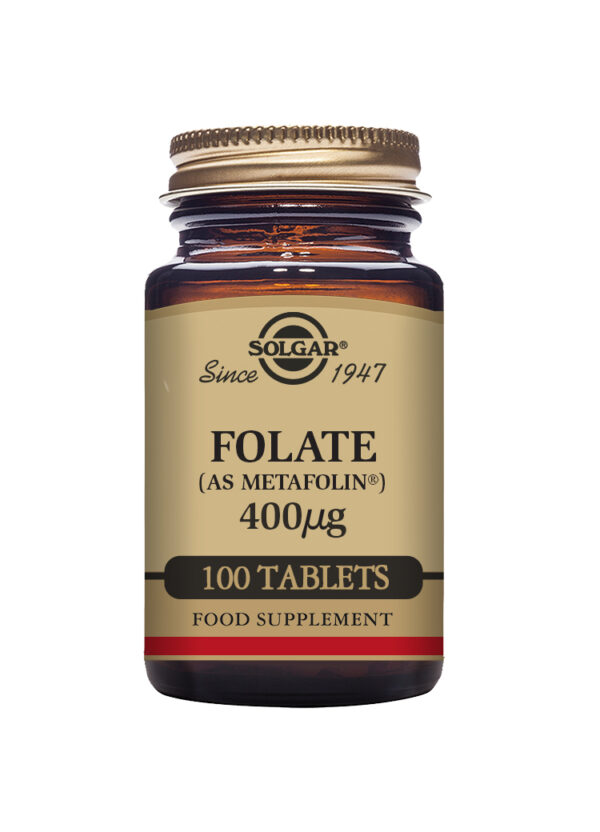 Solgar Folate (as Metafolate) 400 mg Tablets - Pack of 100