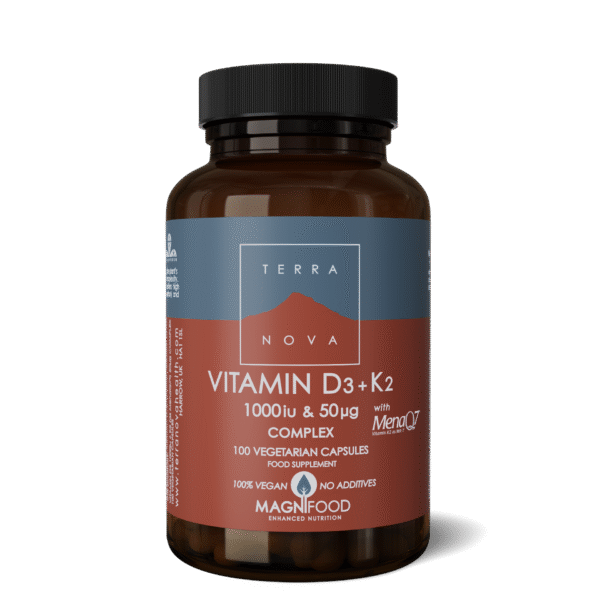 Terranova VITAMIN D3 1000iu with VITAMIN K2 50ug COMPLEX 100 Caps