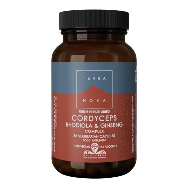 Terranova CORDYCEPS, RHODIOLA & GINSENG SUPER-BLEND 50 Caps