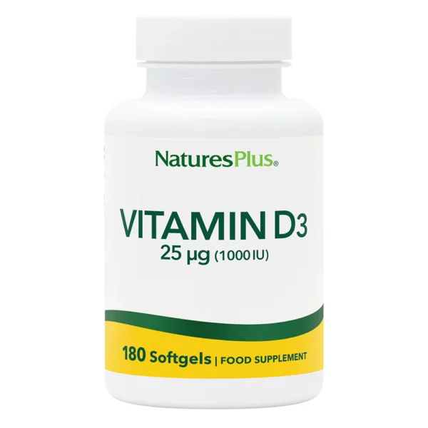 NaturesPlus Vitamin D3 1000 IU 180's Softgel