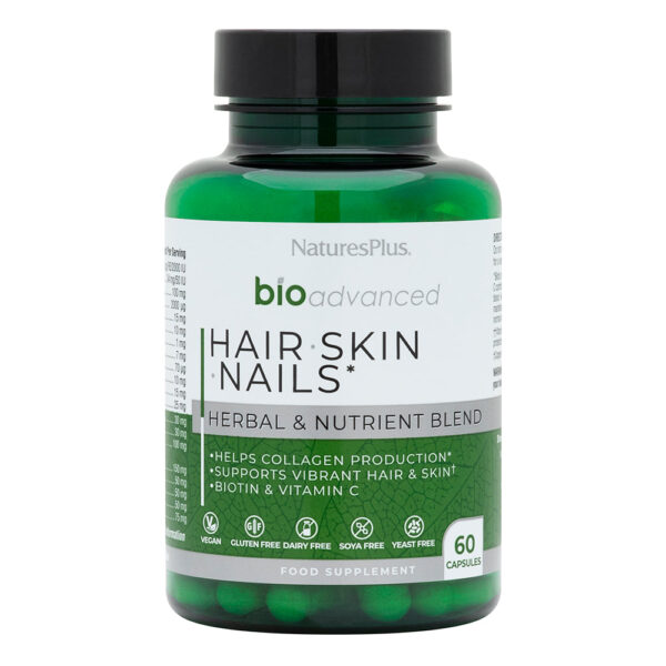 NaturesPlus Bioadvanced Hair Skin Nails 60's Caps