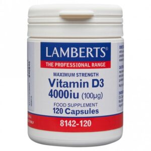 Lamberts Vitamin D3 4000iu (100g) - Fill Size 120 Capsule