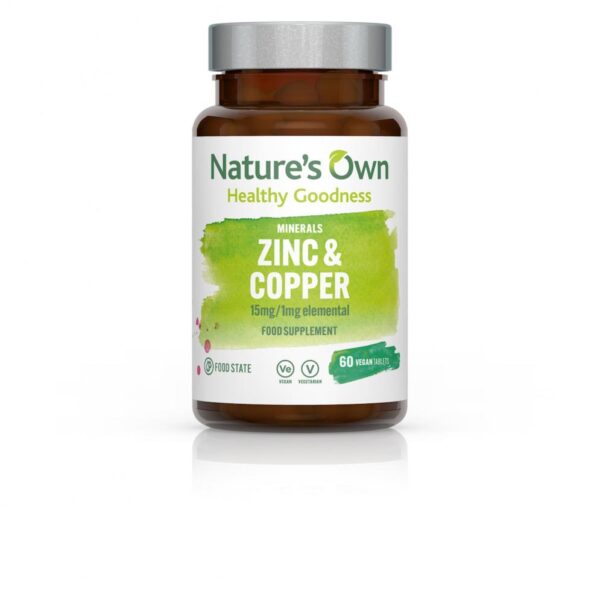 Nature's Own Zinc & Copper 15mg - 60 Tabs